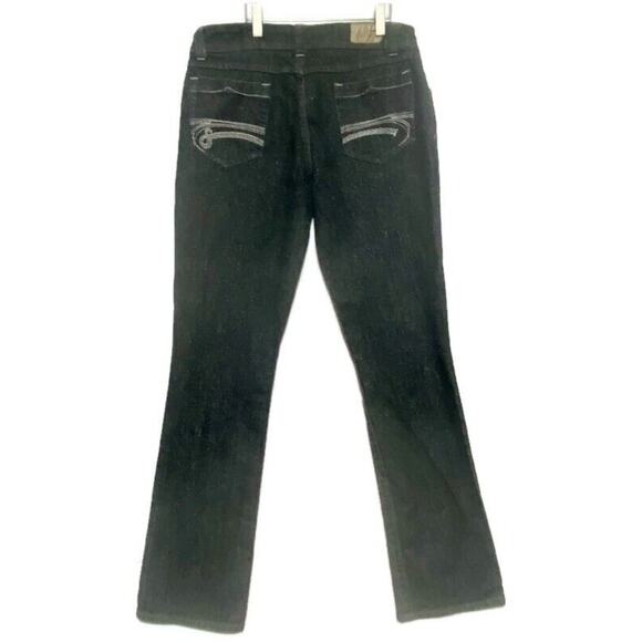 Sean John Jean Women's Size 11 Sugar Black Straight Leg With Embellished Pockets - Picture 1 of 10